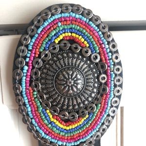 Chico’s beaded leather belt